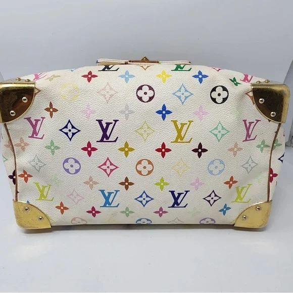 SOLD. Louis Vuitton White Murakami Speedy 30 - Picture 10 of 14